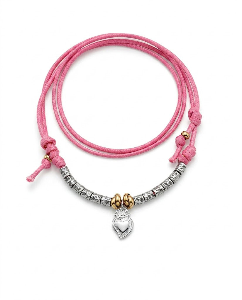 Collana Dadolina Fucsia