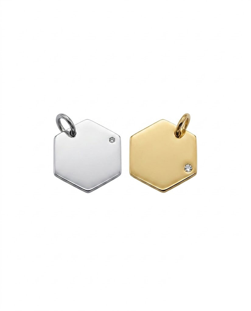 Ciondolo Hexagono Luce Personalizzabile