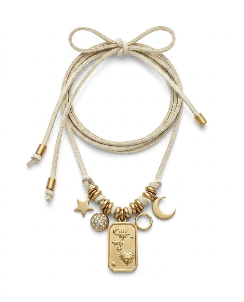 Choker Fiocco Astra Panna
