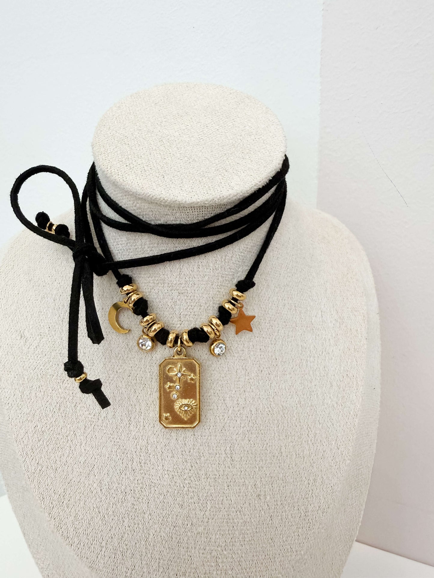 Choker Fiocco Astra Nero