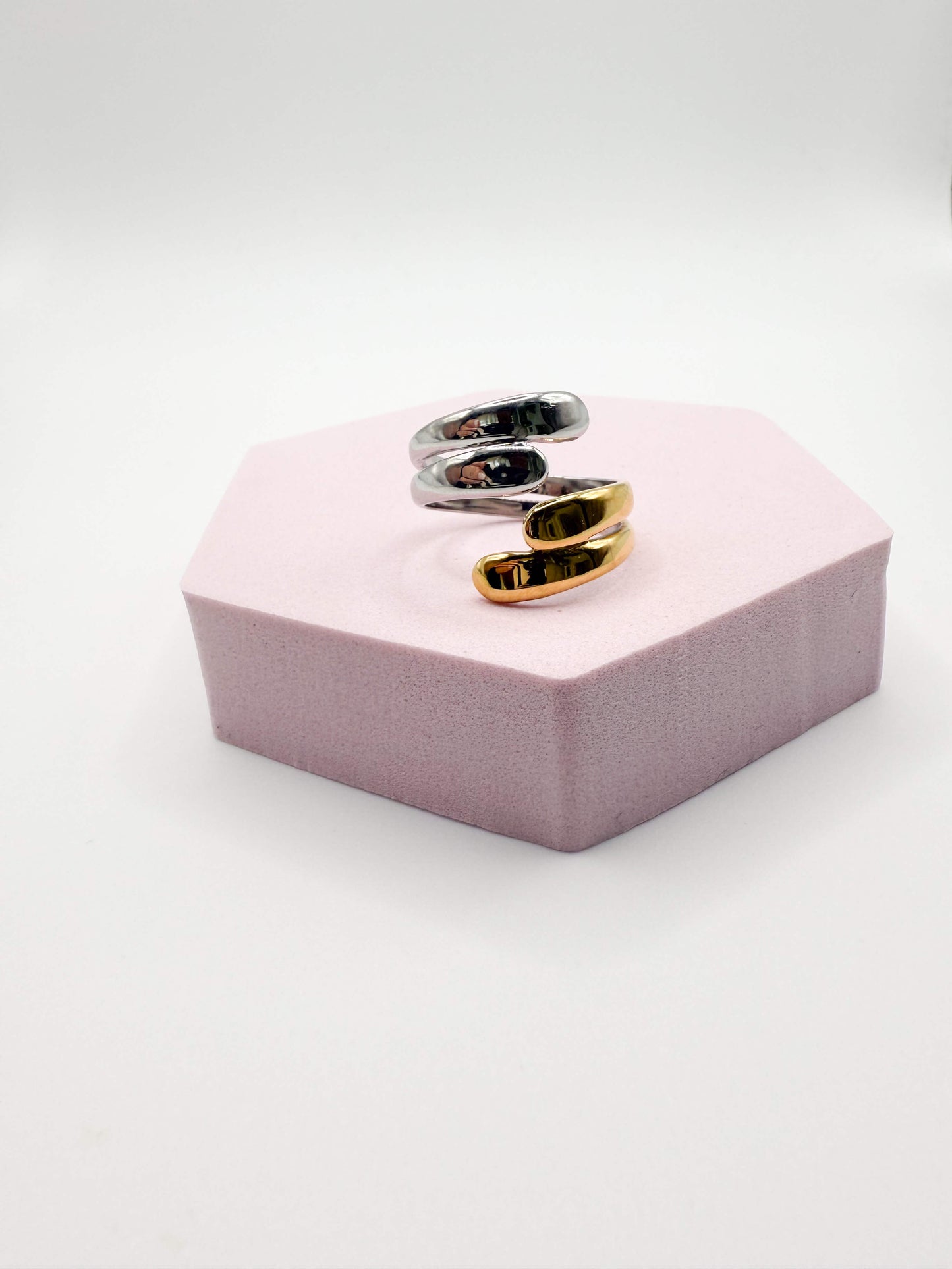 Anello Stringimi Bicolore