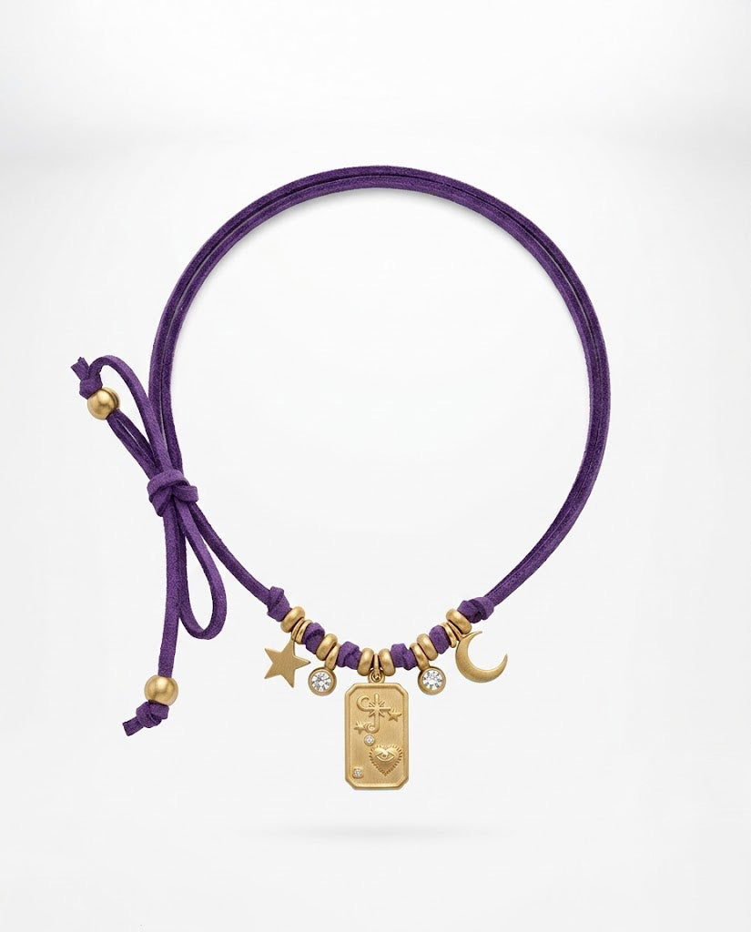 Choker Fiocco Astra Violet