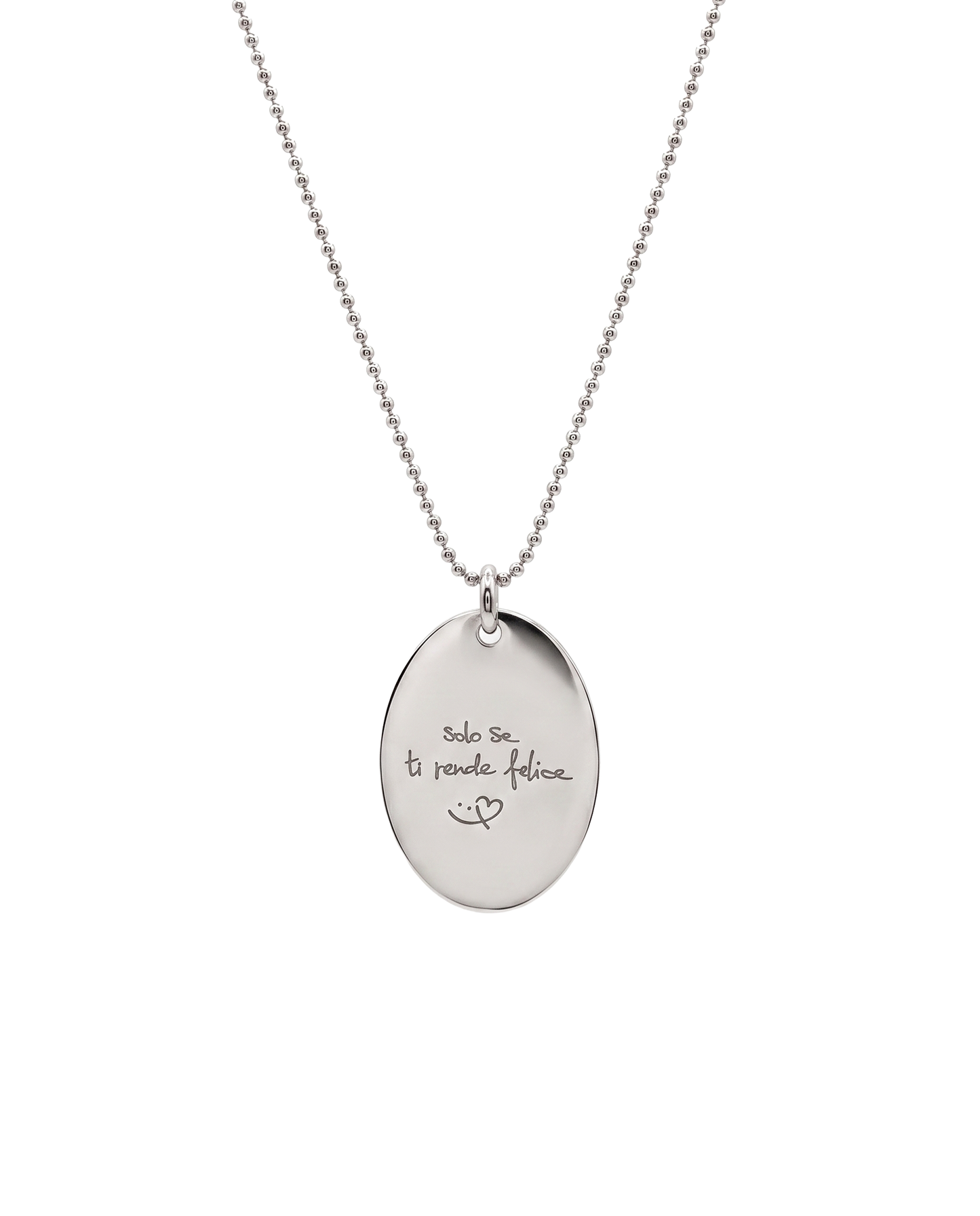 Collana Ovetto Big Personalizzabile