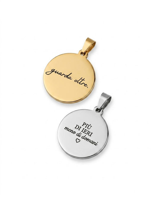 Ciondolo Tondo Small Personalizzabile