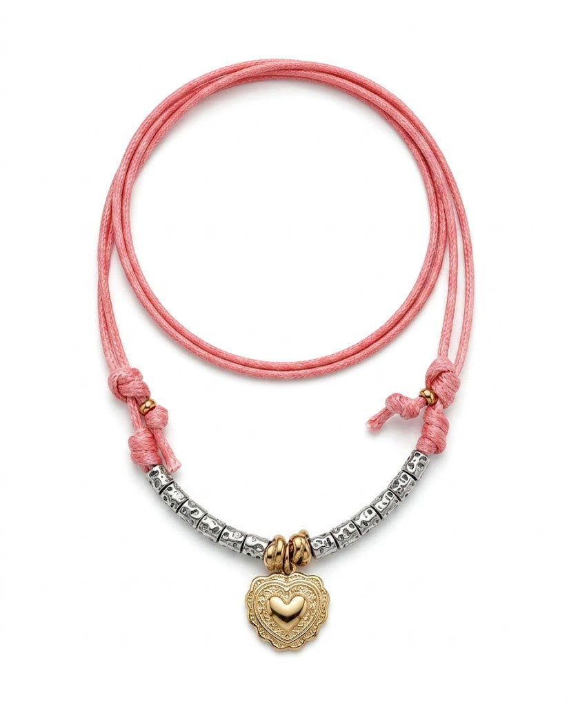 Collana Dadolina Salmone
