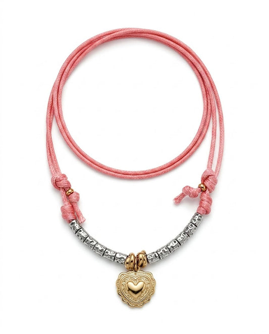 Collana Dadolina Salmone