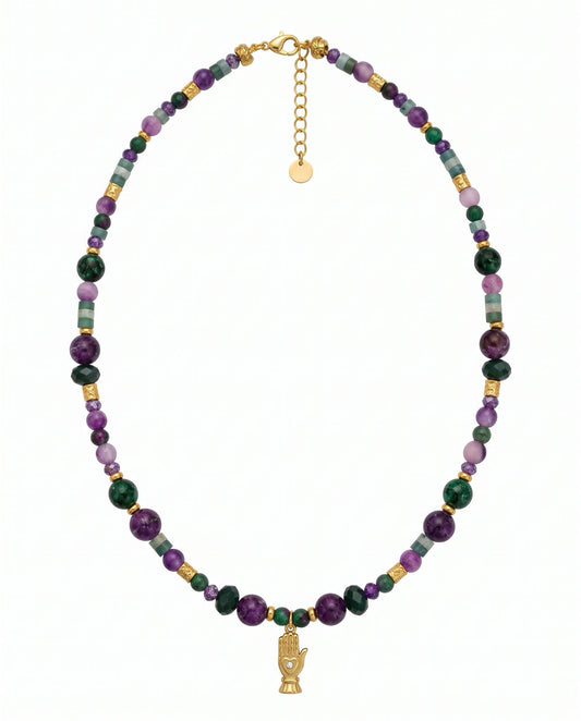 Collana Colorina Fiore di Giada