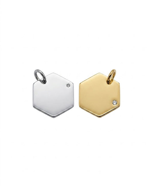 Ciondolo Hexagono Luce Personalizzabile