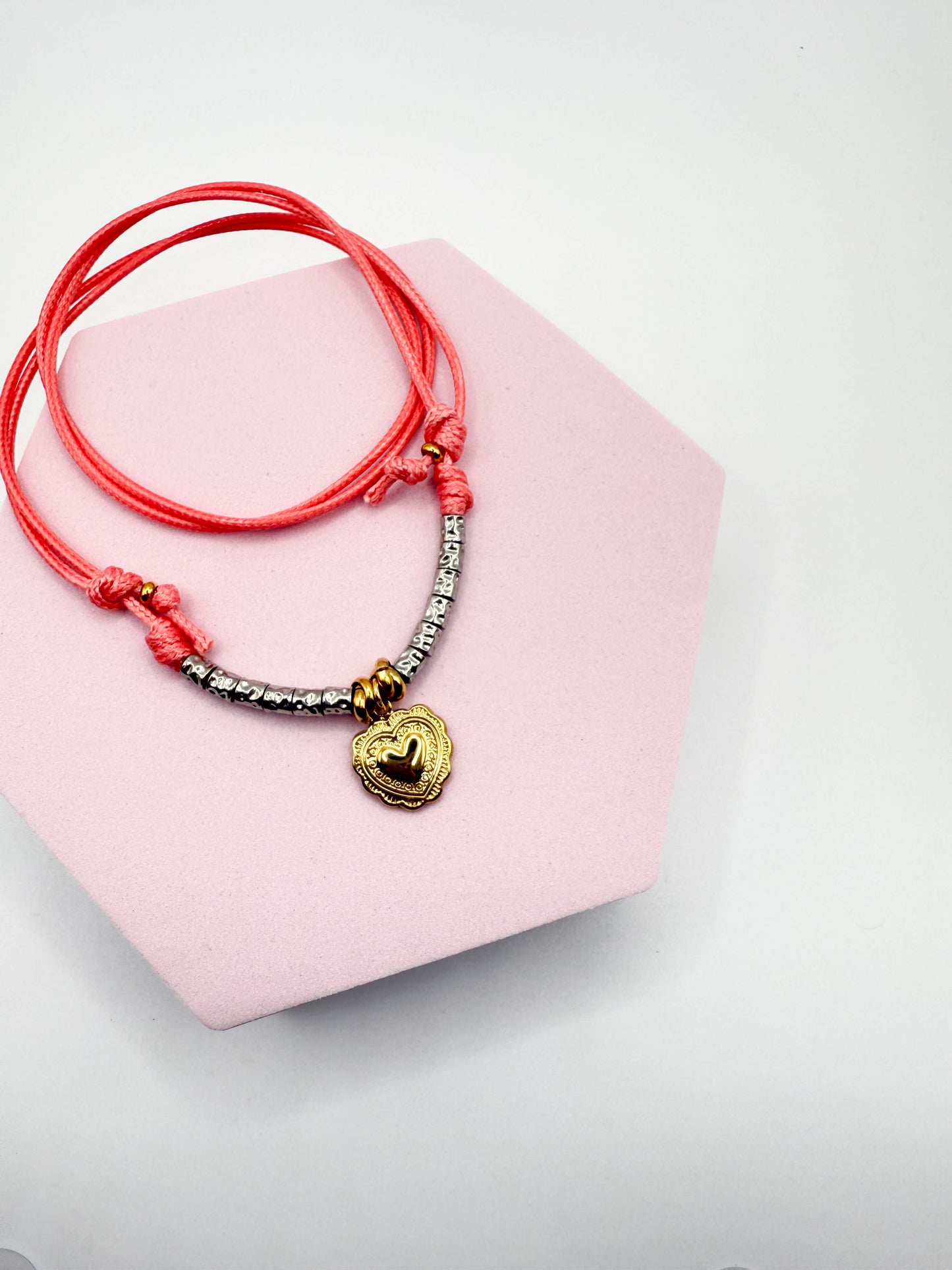 Collana Dadolina Salmone