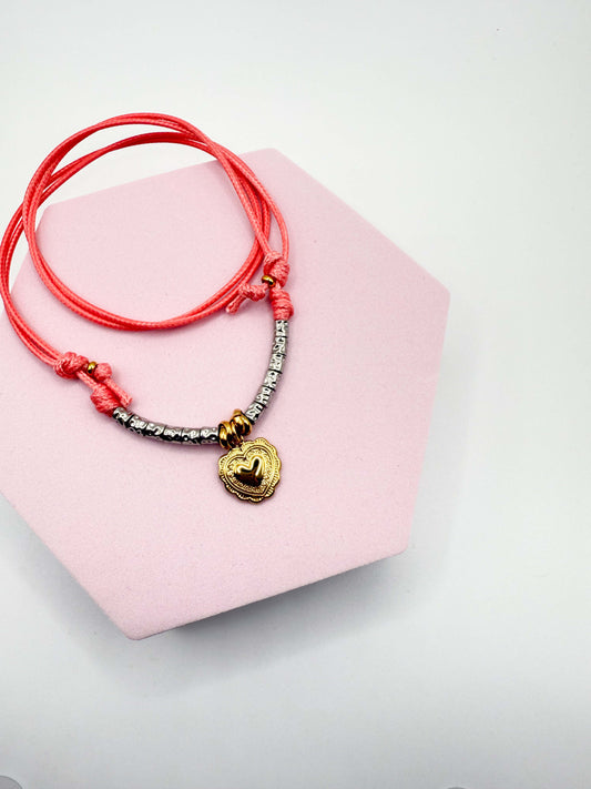 Collana Dadolina Salmone