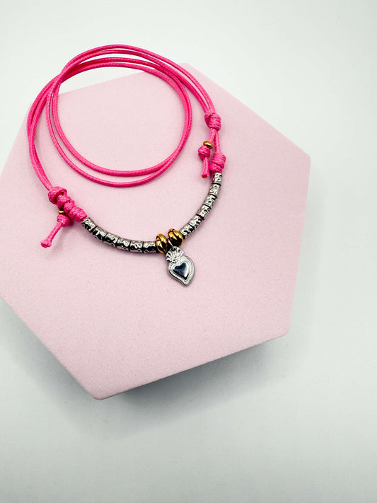 Collana Dadolina Fucsia