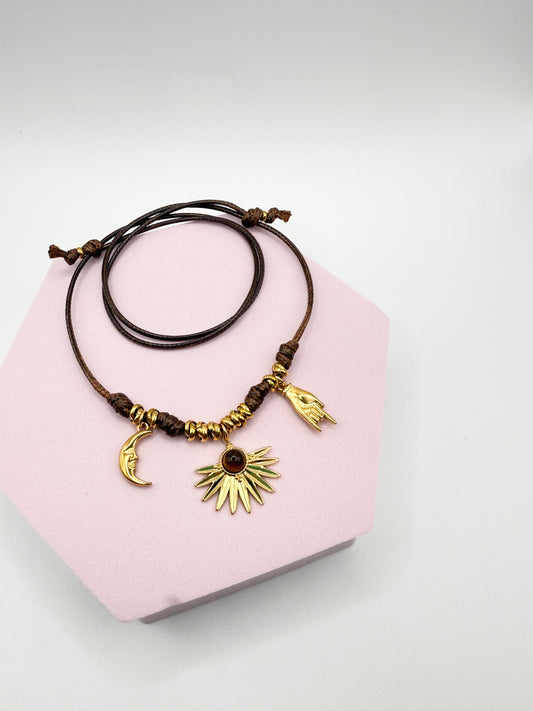 Collana Nodina Cioccolato
