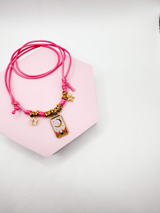 Collana Nodina Fucsia