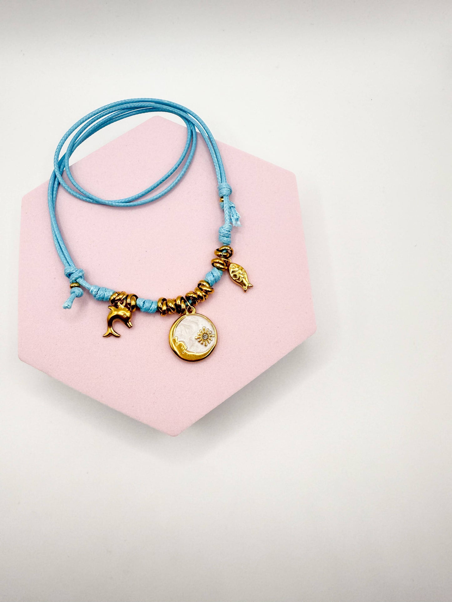 Collana Nodina Azzurra