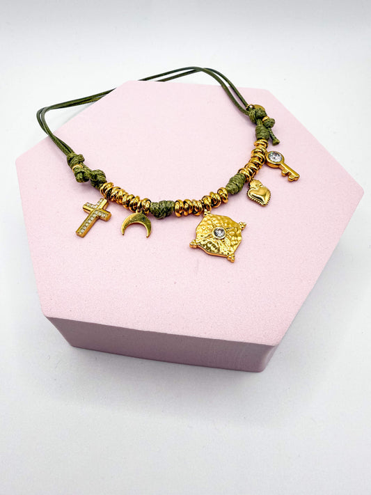 Collana Nodina Verde Militare