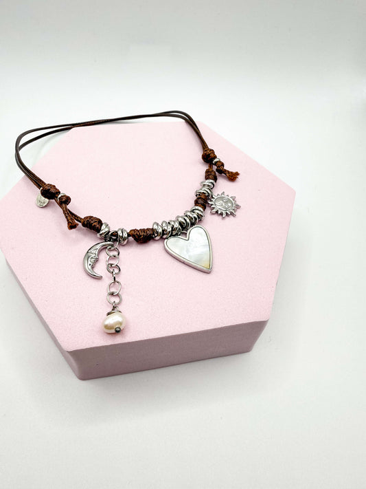 Collana Nodina Cioccolato