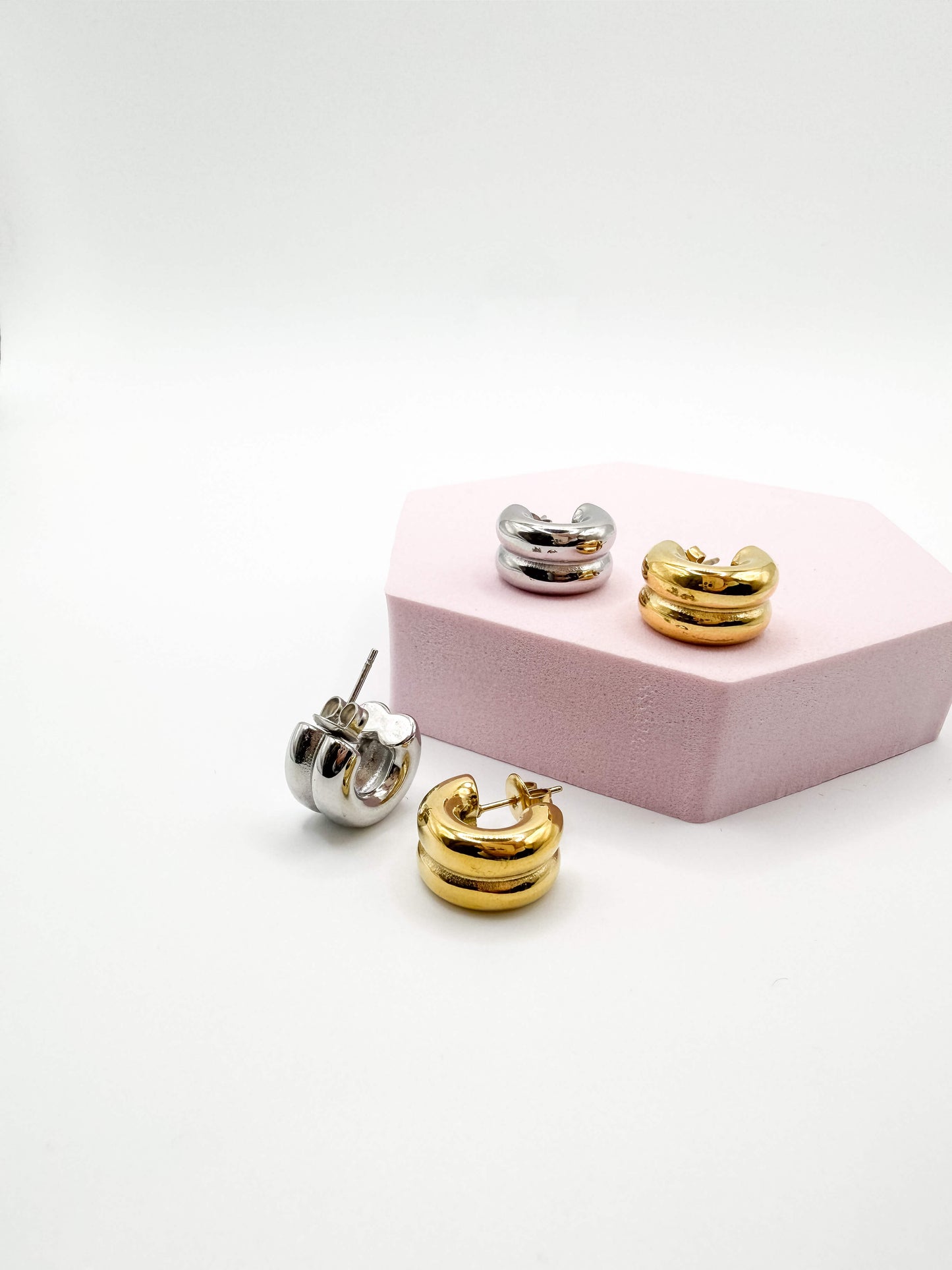 Orecchini Double Bold