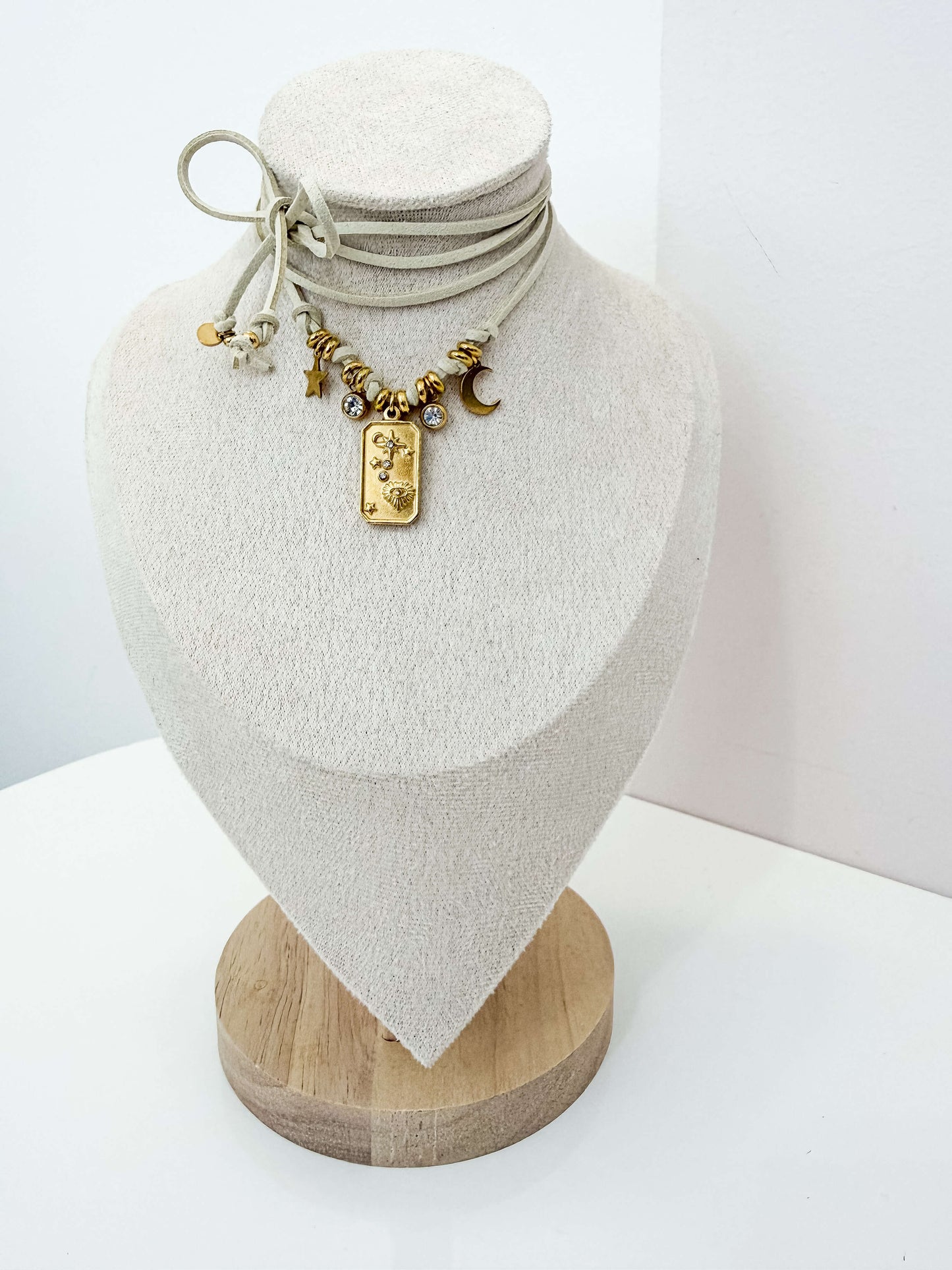 Choker Fiocco Astra Panna