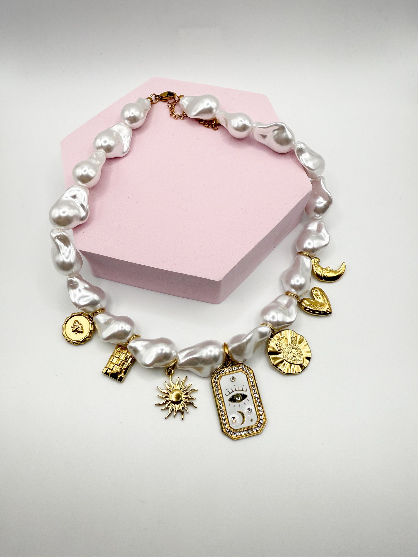 Collana Multichamrs Luna Perla