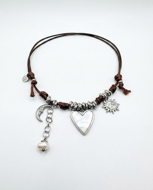 Collana Nodina Cioccolato
