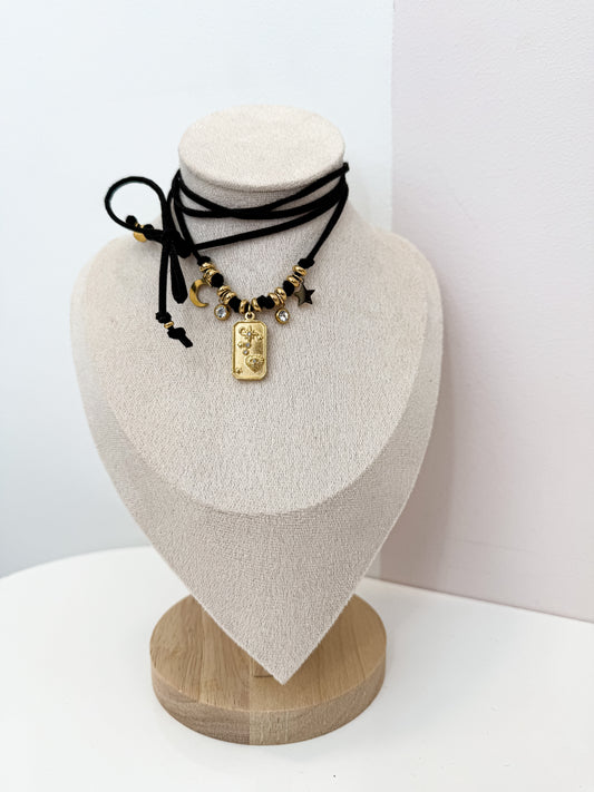 Choker Fiocco Astra Nero