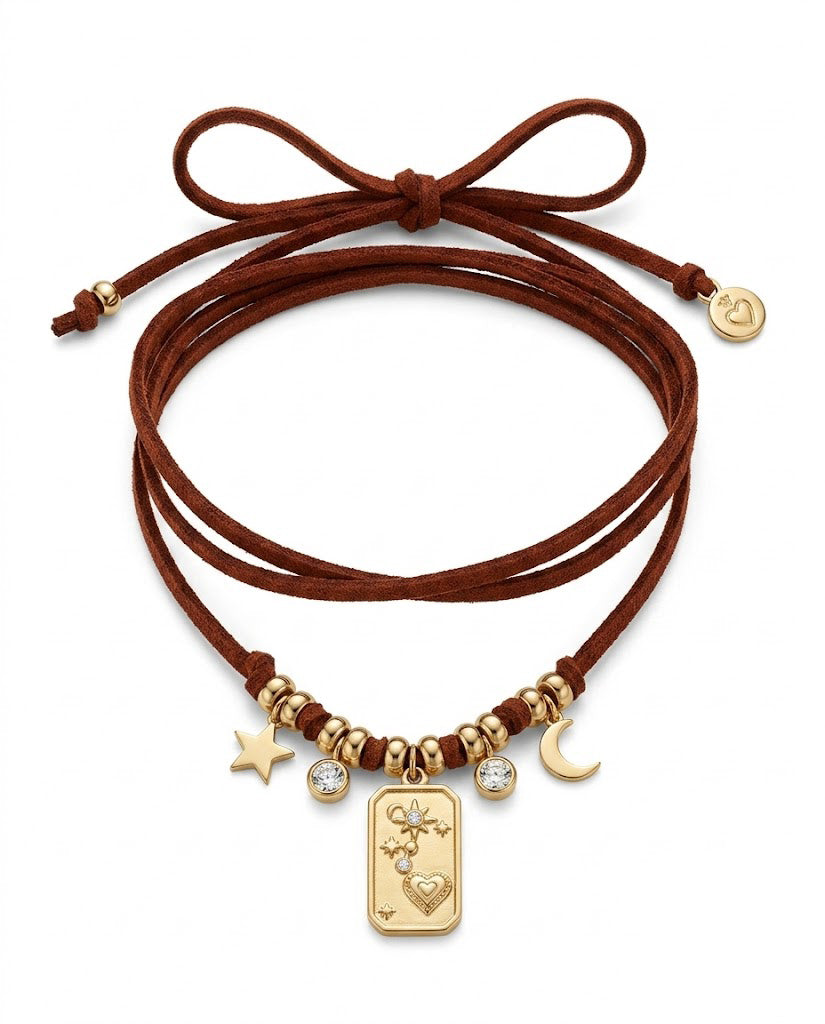 Choker Fiocco Astra Bordeaux